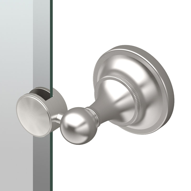 Tiara Wall Mount 24"H Rectangle Frameless Bathroom Vanity Mirror | Pivoting and Beveled Mirror, Satin Nickel