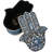 Auspicious Blue Hamsa Palm Hand Of God Evil Eye And Pentagram Decorative Box