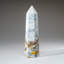 Polished Ocean Jasper Point from Madagascar in Blue/White/Bronze