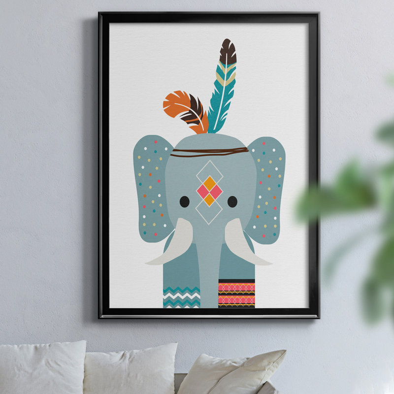 Santino, art encadré, H 22,5 po x l 30,5 po x P 1,5 po, Noir