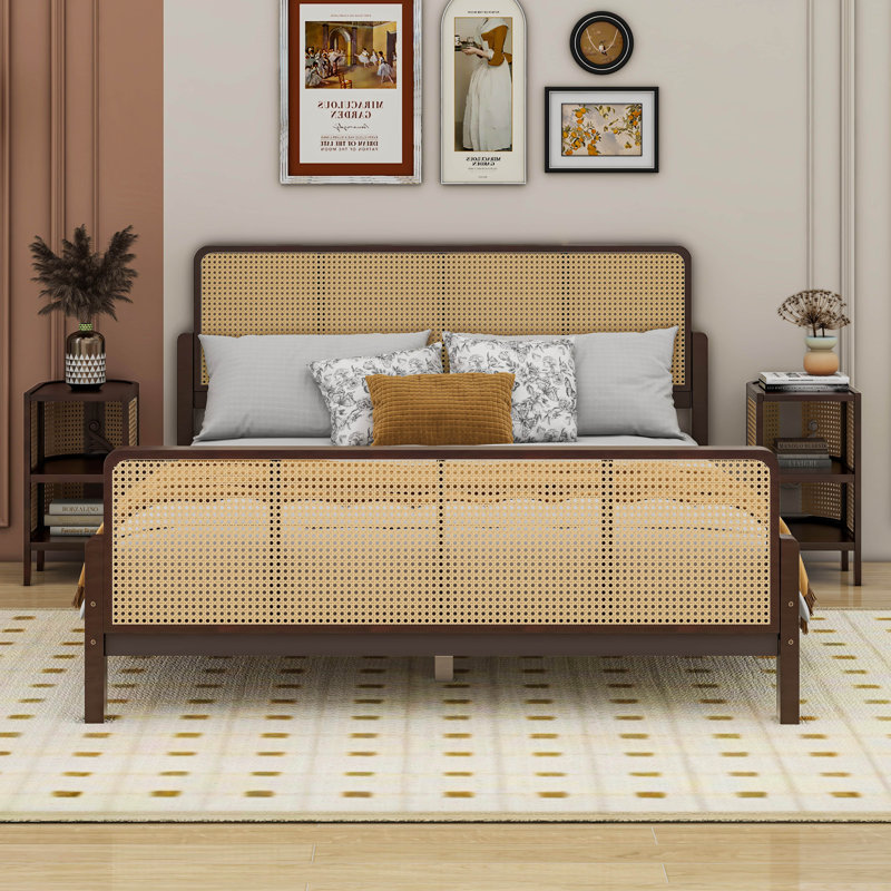 Janyce Piece Bedroom Set, Walnut