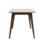 Ensemble de table de salle à manger moderne Mid-Century avec structure en bois d'hévéa pour la maison et la famille