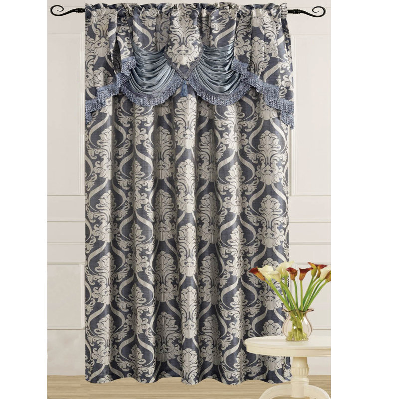 Room Darkening Curtain Single Panel, Blue