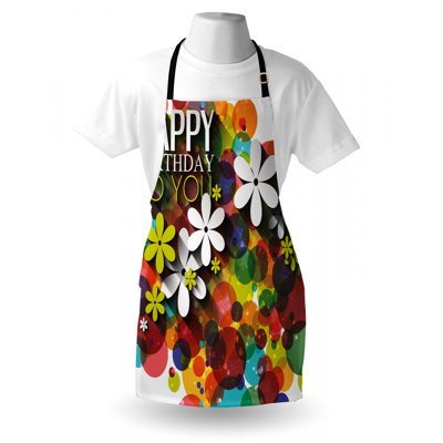 Birthday Floral Bib Apron
