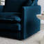 Modulaire avec 3 repose-pieds et un coussin de chenille bleu avec 2 coussins pour la maison