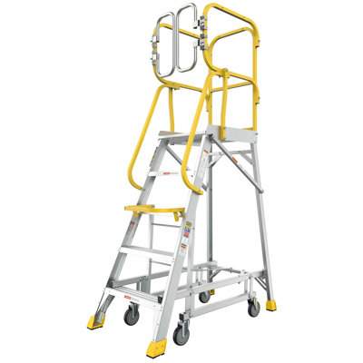 Échelle plateforme en aluminium 375 lb