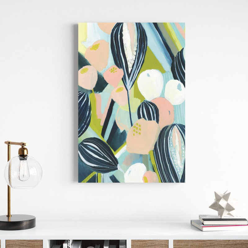 «Glow Garden II», peinture sur toile, H 36 po x l 24 po
