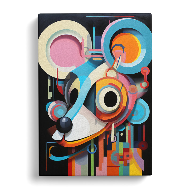 Mouse Constructivism - Wrapped Canvas Print, 76cm H x 50cm W x 3cm D