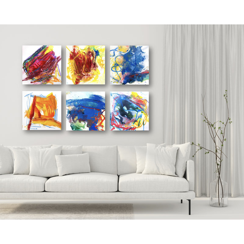 «Mineral Series 6 Set I» par John Beard, H 12 po x l 12 po x P 2 po, Brun