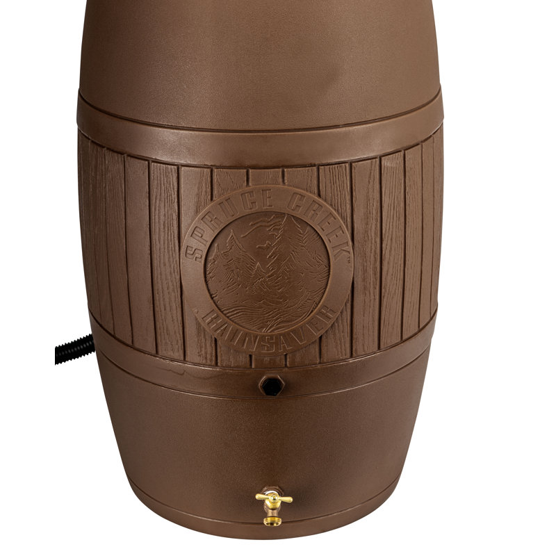 Baril de pluie Bushman Spruce Creek 54 gallons, Brun