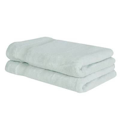 Ensemble de serviettes à main 100% coton Splash Splash, essuie-mains absorbants doux 550 g / m² pour salle de bain, spa et usage quotidien, certifié OEKO-TEX, paquet de 2, bleu