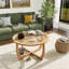 Table basse ronde en rotin Kenmure