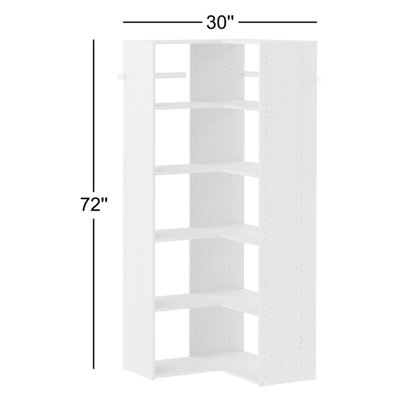 Grid 31.125'' Closet System (Can Be Cut To Fit), Honey Blonde
