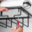 Tilley Hanging Wine Glass Rack in Black