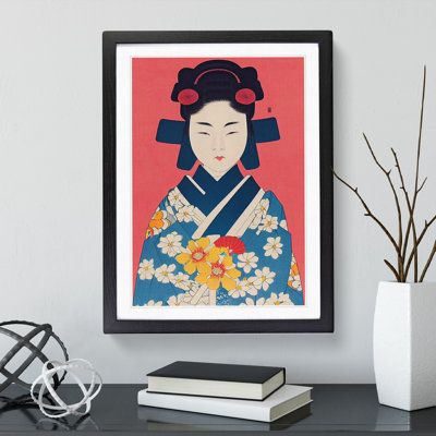 Graceful Geisha - Single Picture Frame Print
