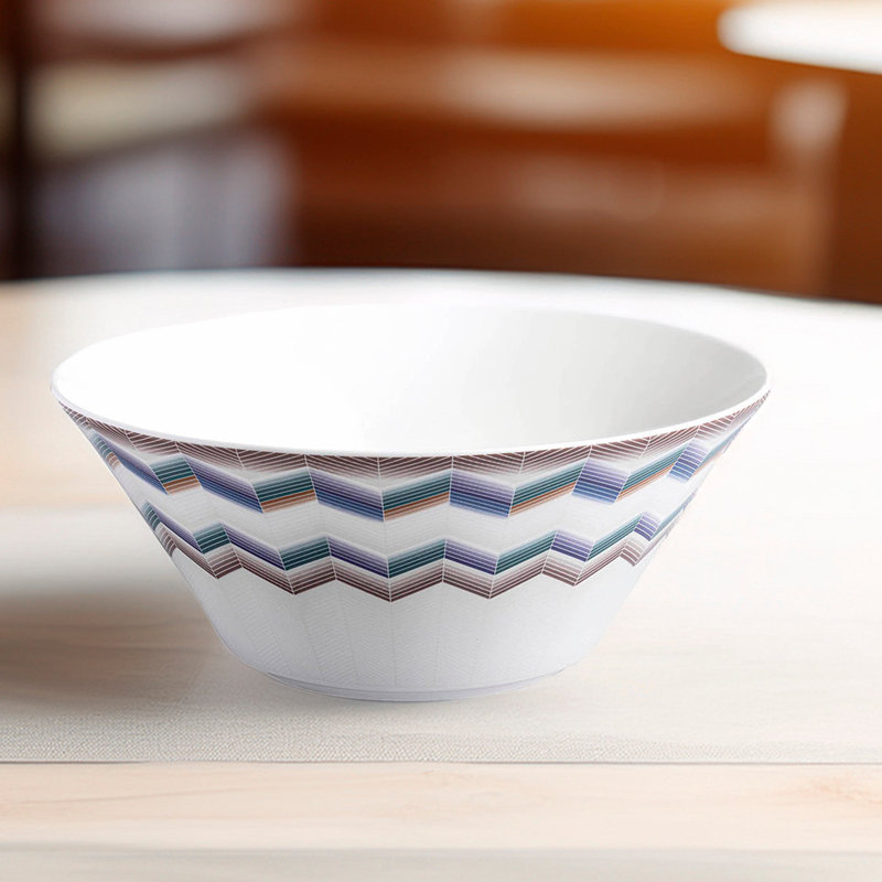 Missoni Salad Bowl Zig Zag Jarris 156 Diam 10.43" , H 4.33", Blue