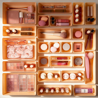 25-Piece Clear Drawer Organizer Set With 4 Sizes, Versatile Stackable Storage Bins For Bathroom Vanity, Makeup, Kitchen Utensils, Office Supplies, And Home Organization