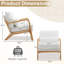 Fauteuils rembourrés en bois massif Lemley-896497342