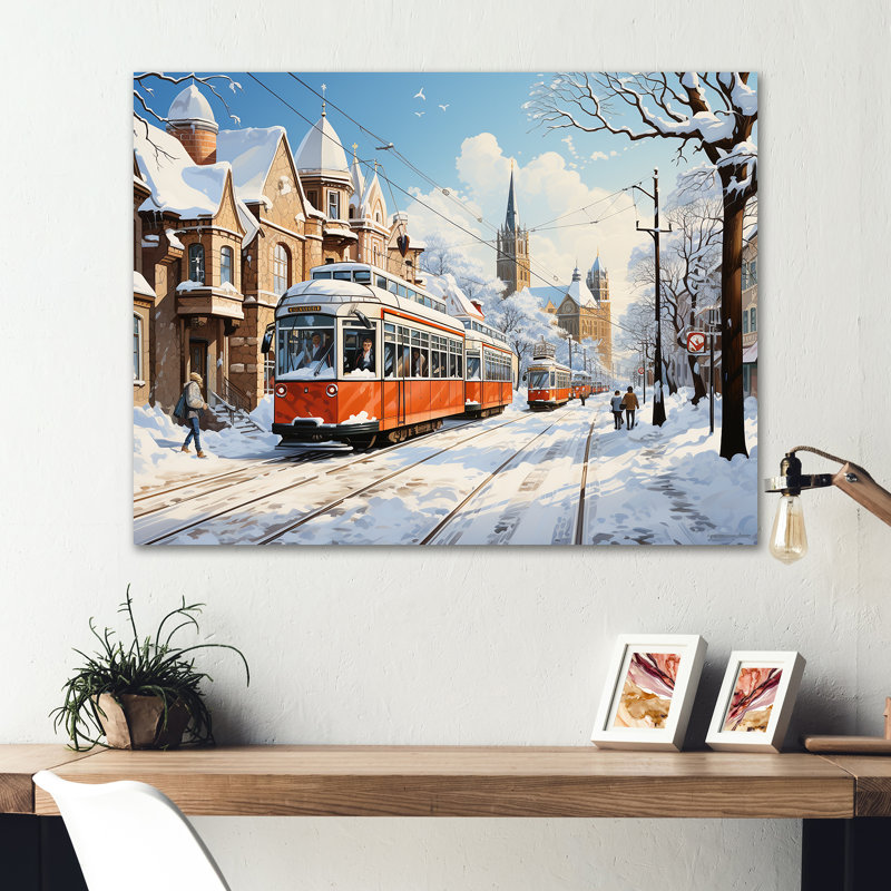 Toronto City In Winter II - City Toronto, art mural en métal MT136484, H 30 po x l 40 po x P 1,5 po