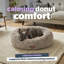 Silentnight Calming Plush Donut Pet Bed-55843482-93676160