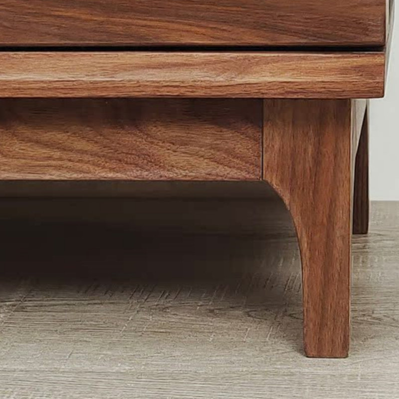 Simple Solid Wood Sideboard, 35.43" H x 62.2" W x 17.72" D