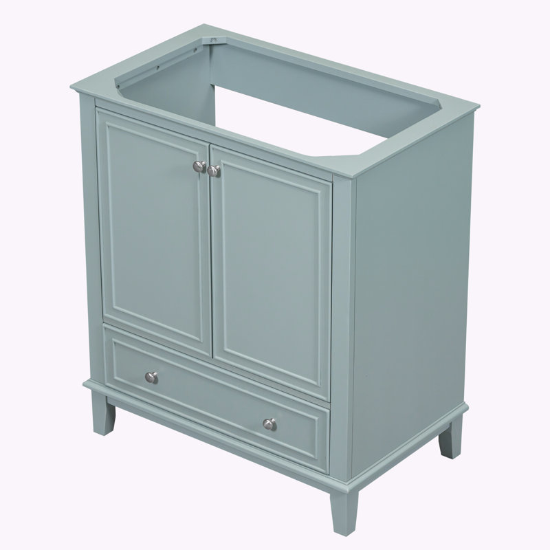 Base de meuble-lavabo simple 29,5 po seulement, Bleu