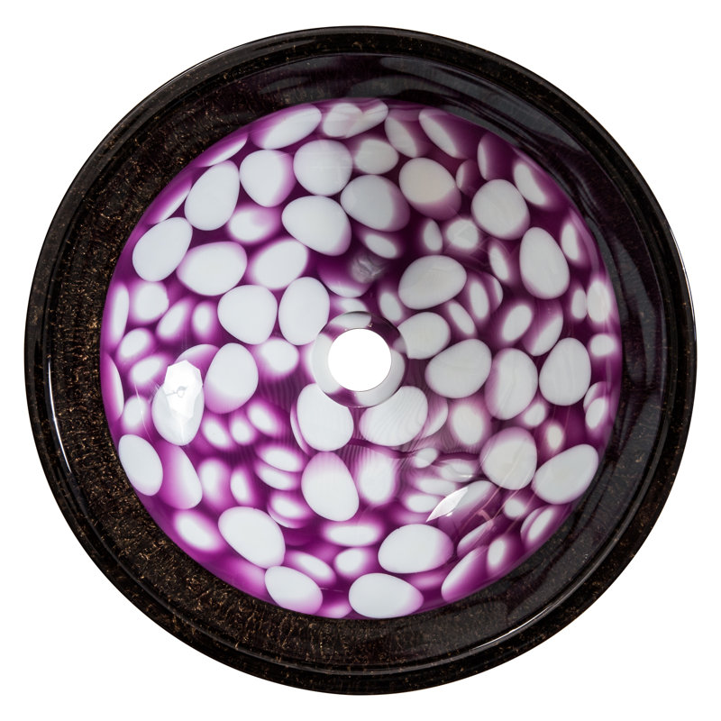 Belfry Bathroom Breccan 440mm L x 440mm W Resin Circular Sink