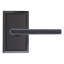 Bravura 839-1 Delray Passage Lever on  Traditional Rectangular Rose in Oil Rubbed Bronze