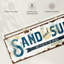 Sable et surf, impression sur toile-1936607117