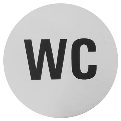 Sula WC Sign in Brushed
