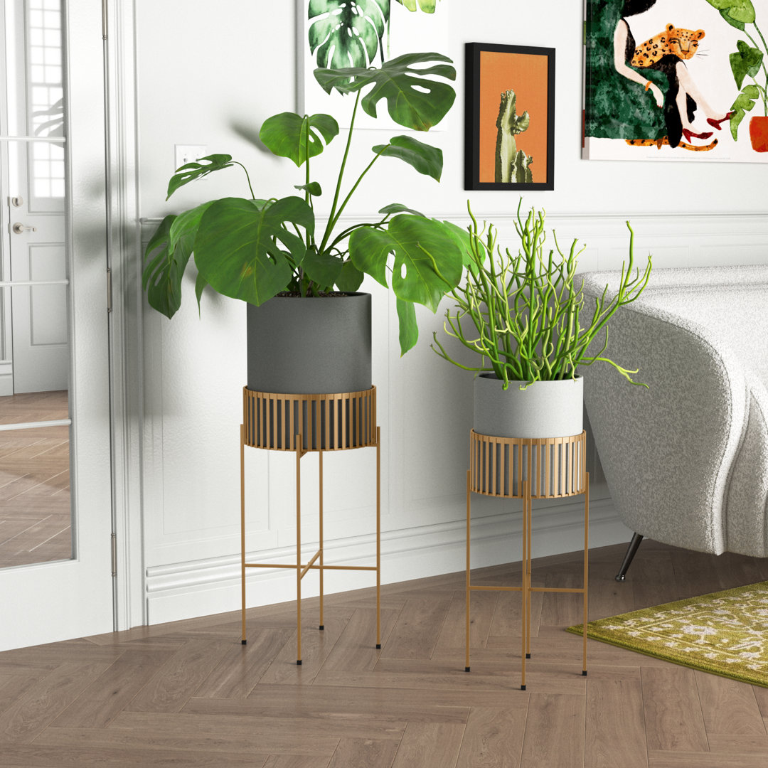 Dulaney 2 - Piece Paynter Plant Stand Set Willa Arlo™ Interiors
