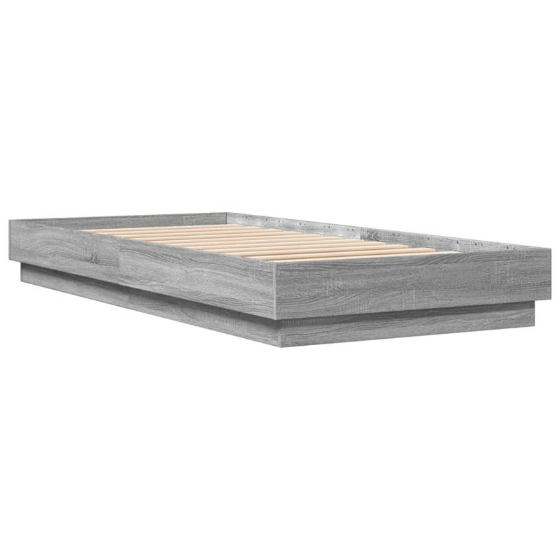 EU Single - 90 x 200 cm Bed, Grey Sonoma