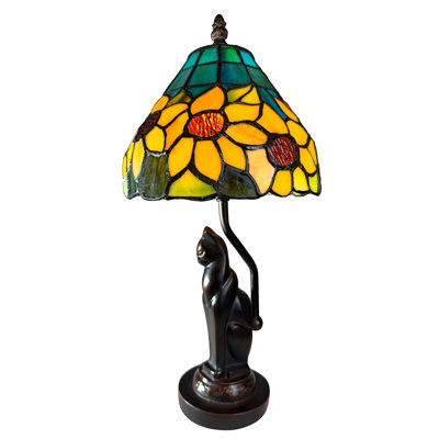 Lampe d'appoint Tiffany Chat Tournesol