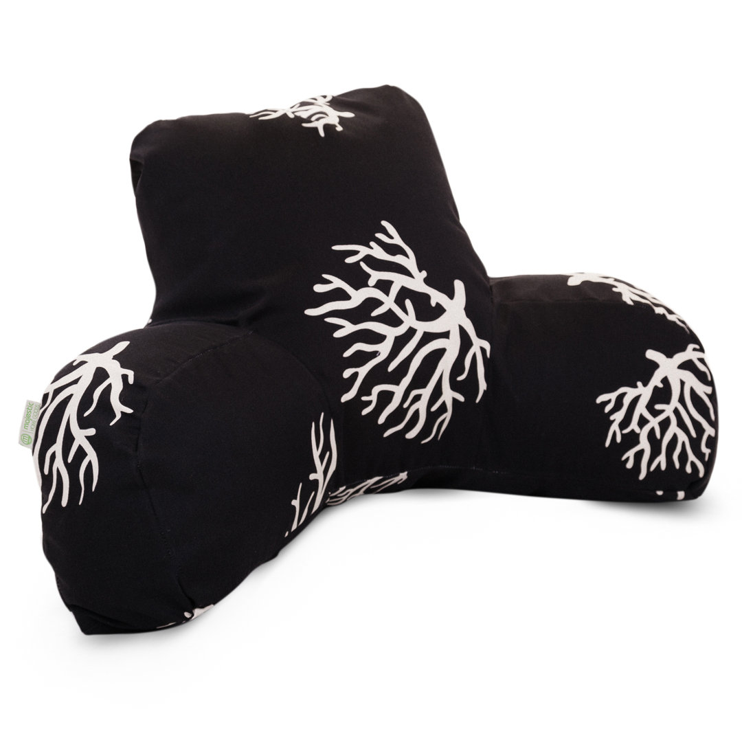 Coral Indoor/Outdoor Backrest Pillow Majestic Home Goods 