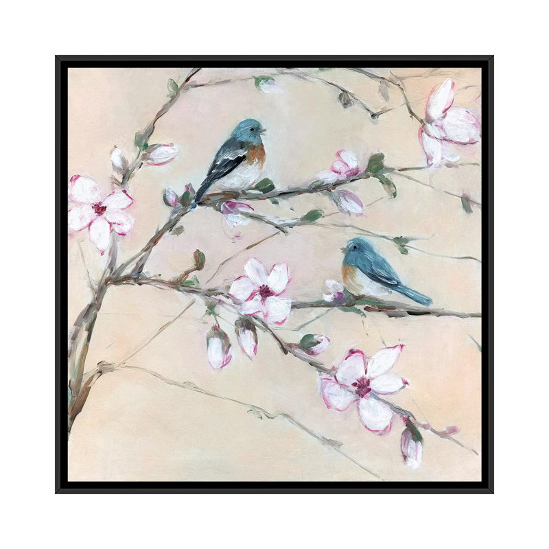 «Sweet Sounds of Summer II» par Sally Swatland - reproduction d'art, Black Frame, 37" H x 37" W x1.5" D, Pas de tapis