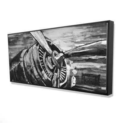 Vintage Airplane Propeller Print On Canvas