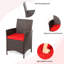 Agatina 2 - Person Patio Conversation Set with Cushions-1066616431