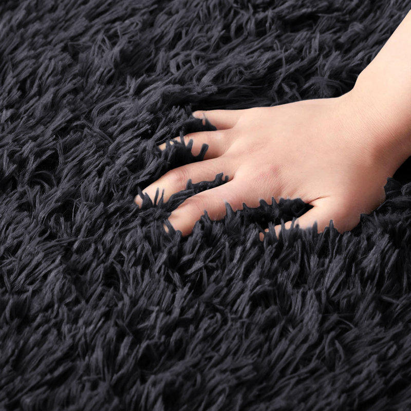 Machine Tufted Shag Area Rug, Rectangle 60 x 110 cm