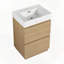 Meuble-lavabo pour salle de bain avec lavabo simple encastré et tiroir double facile à assembler-1621486676