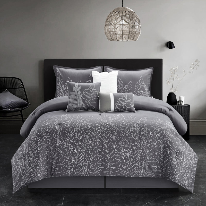 Alicia Comforter Set, Queen Comforter + 6 Additional Pieces