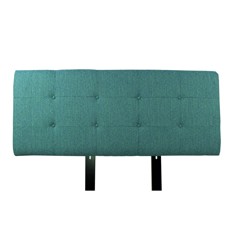 Tête de lit tapissier Kwok, Grand, Bleu sarcelle