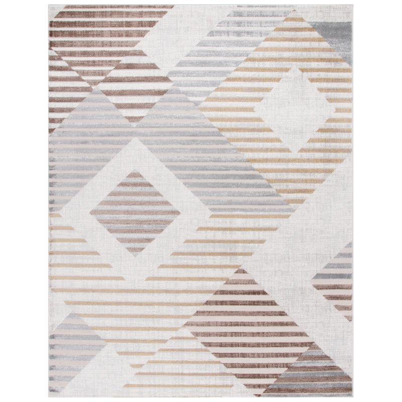 Tapis géométrique performance Palma, Rectangulaire 8 pi x 10 pi