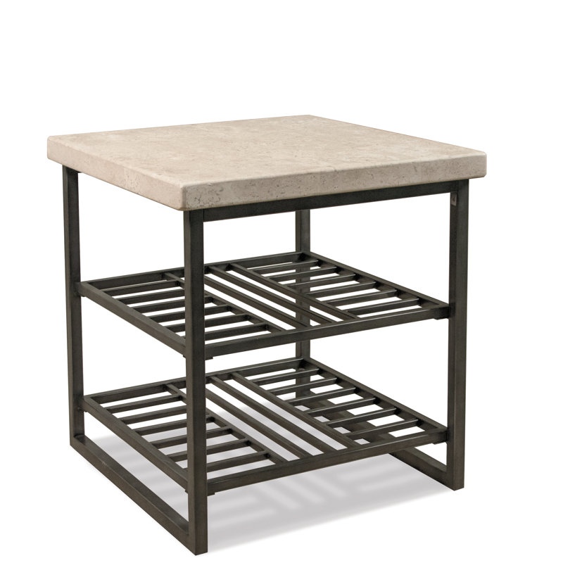 Table de bout avec rangement Mund Stone
