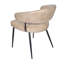 Ensemble de 2 chaises d'appoint Barrett au fini pierre de style Mid-Century sur cuir véritable