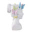 Pot à fleurs en polyrésine avec décorations papillon multicolores pour décor intérieur et extérieur de maison et de jardin - 11 po - blanc