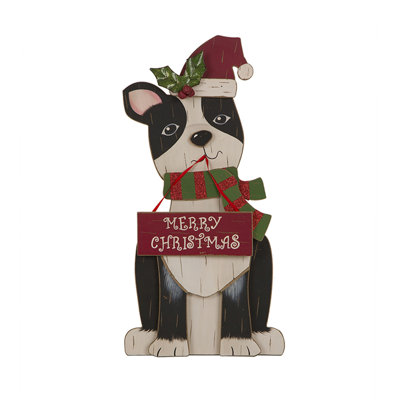 Christmas Dog Decorative Accent