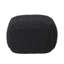 Pouf cubique en coton tricoté gris foncé - repose-pieds multifonctionnel et siège supplémentaire 20,5 po x 20,5 po x 16,5 po, aucun assemblage requis