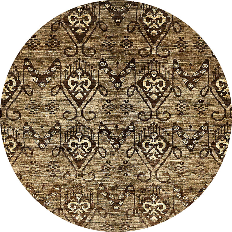 Tapis abstrait moderne 428, Rond 5 pi