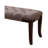 Tufted Bench, Fabric, Brown