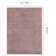 Annisha Solid Colour Machine Woven Polypropylene Area Rug in Blush Pink